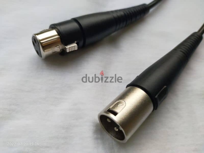 Shure Microphone cable [AUX-AUX] كابل ميكروفون ماركه شور الامريكيه 2