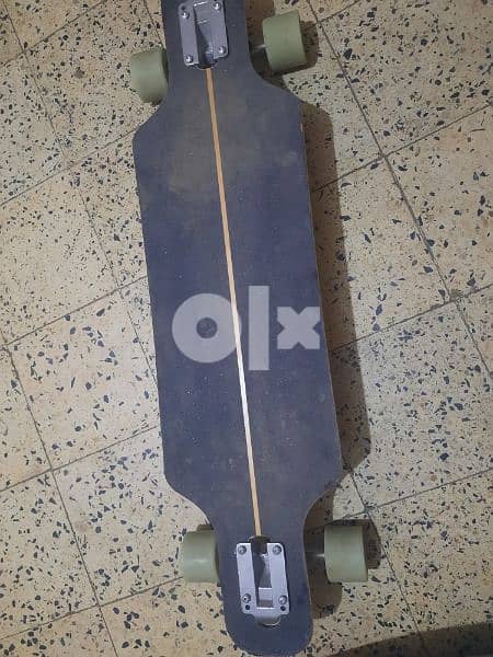 Skate longeboard (Decathlon) floral rfid بحالة جديدة حرفيا 1