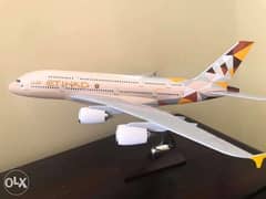 مجسم ماكيت طائرة A380 طيران etihad الاتحاد حجم كبير 0