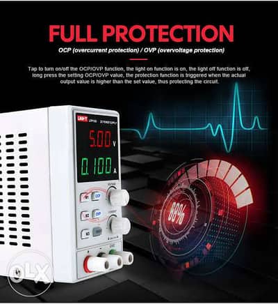 بور سبلاي uni-t 1306 القوي 32V 6A بذاكره 4بت
