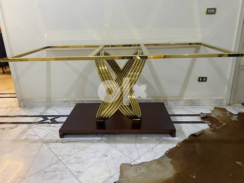 didning table with white marble top 2