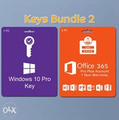 Keys Bundle 2 ( Win 10 Pro + Office 365 Pro Plus Account ) 0