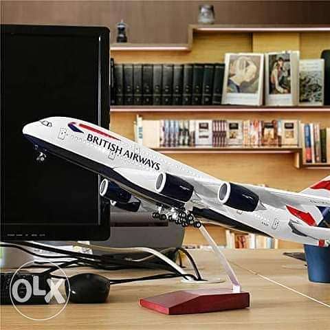 مجسم طائرة ضخم british ايرباص a380 العملاقه ماكيت طائرة عالي الجودة 2
