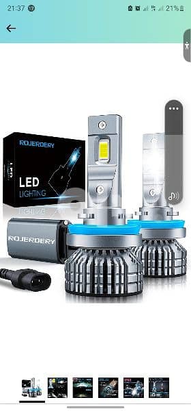 ROJERDERY H11/H9/H8 LED Headlight Bulb Conversion Kits 4