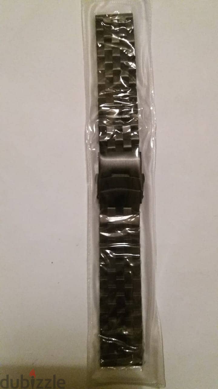 أستيك معدنى 22 م Black PVD Steel Bracelet - 22mm - Never Used 1