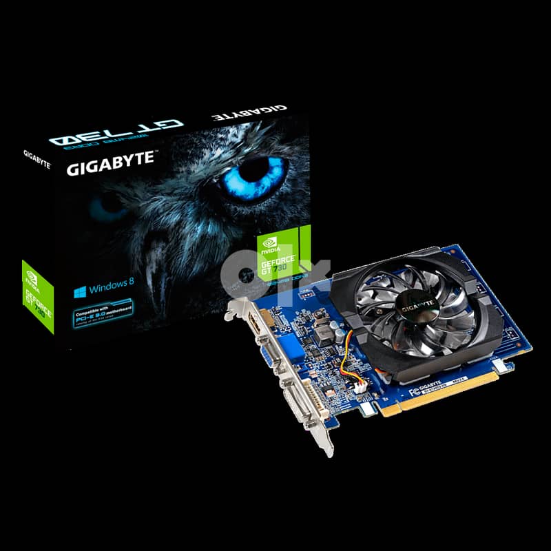 كارت شاشة جيجا بايت GIGABYTE NVIDIA GeForce GT 730 ddr3 2G 0