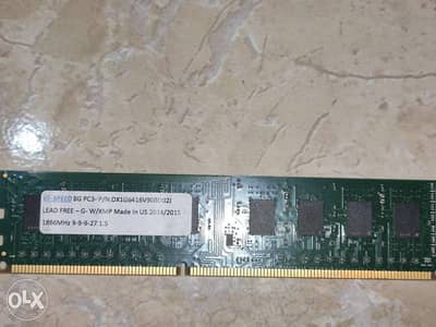 PC RAM DDR3 8G PASS 1866 رام ديسكتوب دى دى ار 3 قطعة واحدة 8 جيجا سرعة