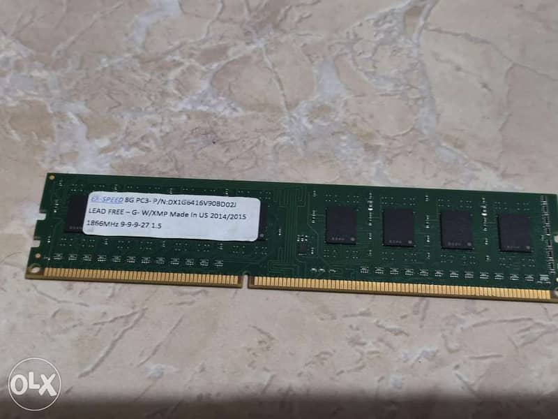 PC RAM DDR3 8G PASS 1866 رام ديسكتوب دى دى ار 3 قطعة واحدة 8 جيجا سرعة 4