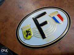 علامة F فرنسا الومنيوم فسفوري لزق 0