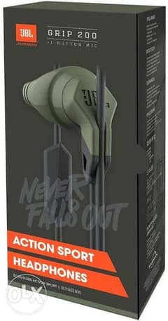 JBL Grip 200 Action Sport In-Ear Headphones With Twistlock Design