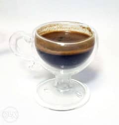 مج قهوه دبل جلاس بقعده شيك باليد 0