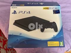 playstation 4 slim with box and all contents with controller(w6 games) 0
