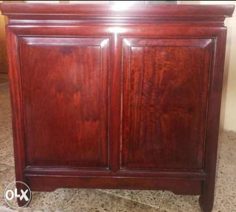 طاوله خشب ورد استيراد من الإمارات Rosewood side table imported from th 1