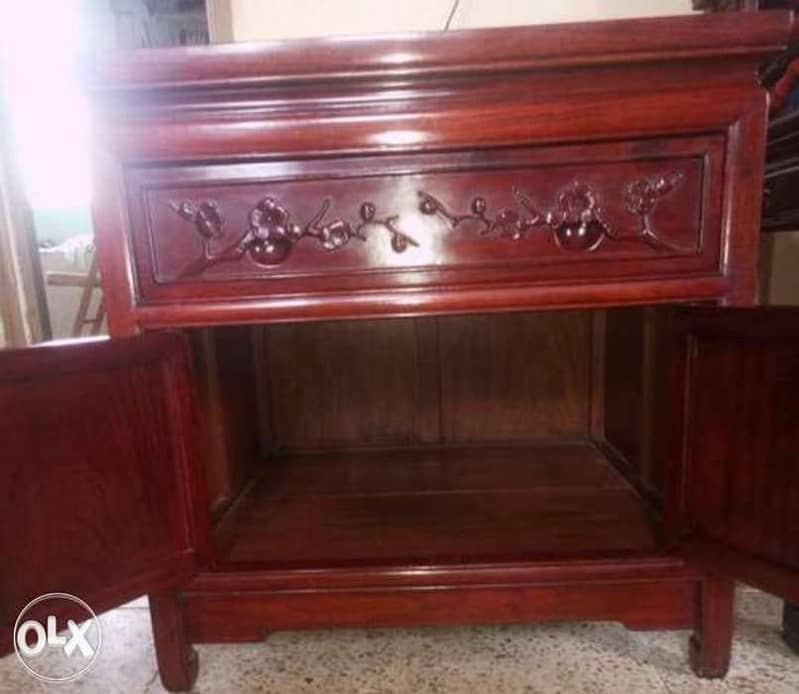 طاوله خشب ورد استيراد من الإمارات Rosewood side table imported from th 3