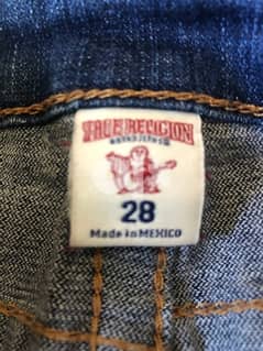 true religion original ladies jeans size 28 used like new low waist 0