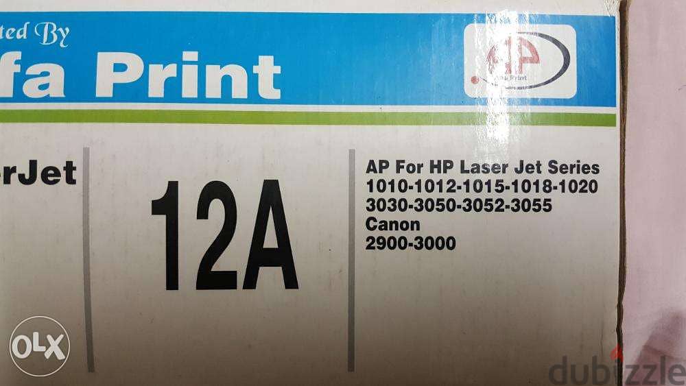 خرطوشة الفا برنت حبر ليزر 12a اتش بي Q2612A LaserJet toner 1