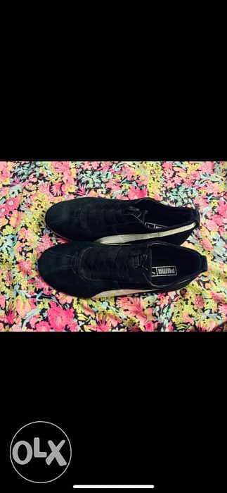 puma black suede sneakers size 37 2