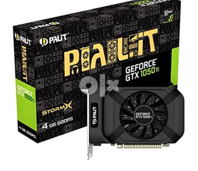 كارت شاشة جديد متبرشم  Palit GTX 1050ti StormX 4G DDR5