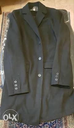 Black long coat - spring field - size 52 0