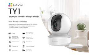 كاميرا مراقبه EZVIZ ذكية قابلة للإمالة والتحريك Wi-Fi (جديده لم تفتح)
