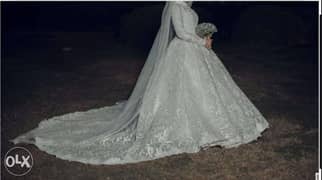 فستان عروسه استيل سورى ايجار تلبيس ٥٠كيلو بسعر ١٠٠٠ج 0