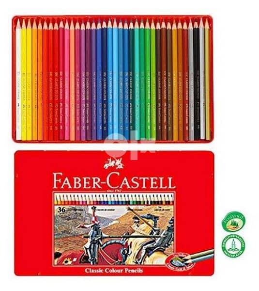 High Quality Faber Castell Classic 36 Colour Pencils 0