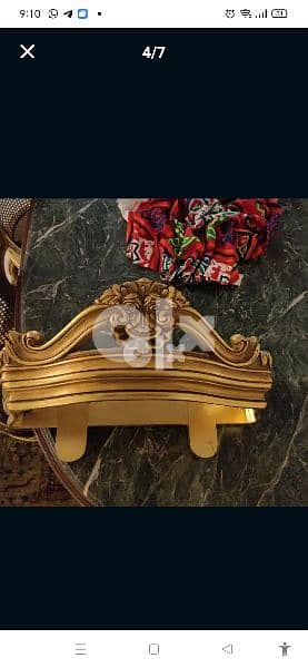 تاج للستارة فوق السرير  تحفة فنية بسعر مغري خشب زان تقيل 3