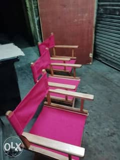 كرسي المخرج صنع في مصر الأسمر خشاب زان احمر 0