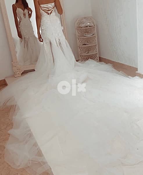 Soha Moussa designs Wedding dress (with veil ) 2