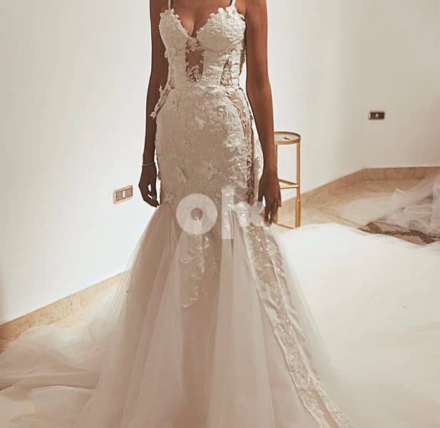 Soha Moussa designs Wedding dress (with veil ) 1