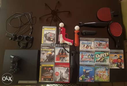 PlayStation 3 with a lot of accessories & Games