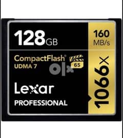 Lexar 128GB Professional 1066x CompactFlash Memory Card (UDMA 7) 0