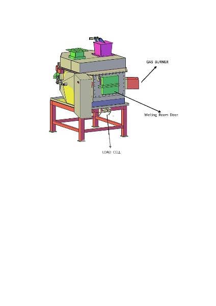 Aluminium melting furnace with auto dosing  for die cast machine 2