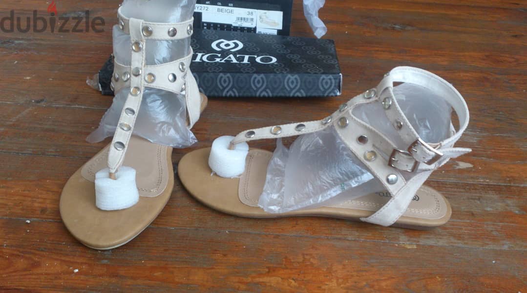 Migato Sandals (white) size 38  -  Migato Sandals (beige) size 38 8