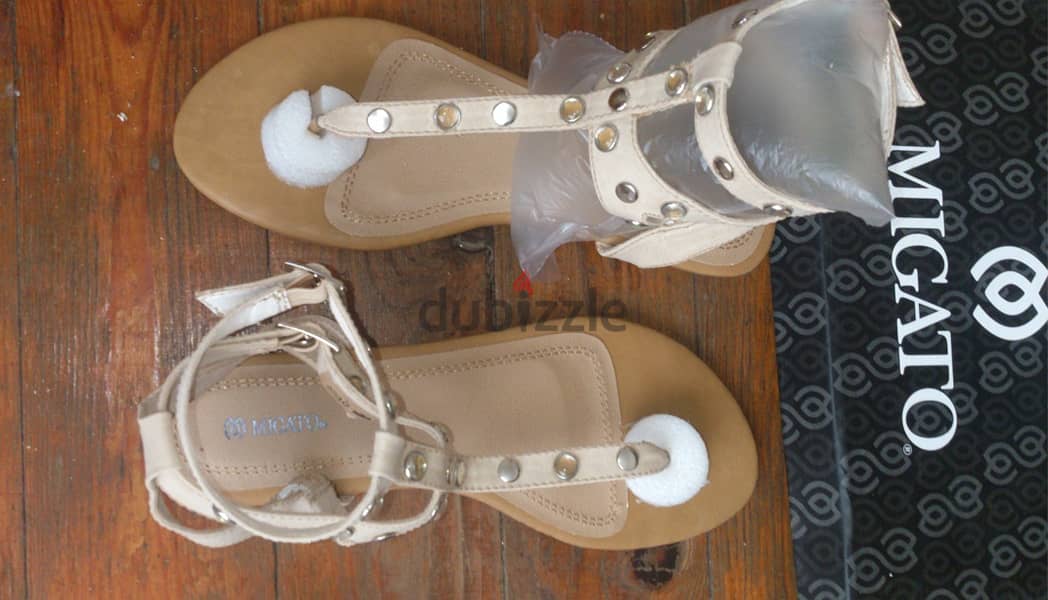 Migato Sandals (white) size 38  -  Migato Sandals (beige) size 38 10