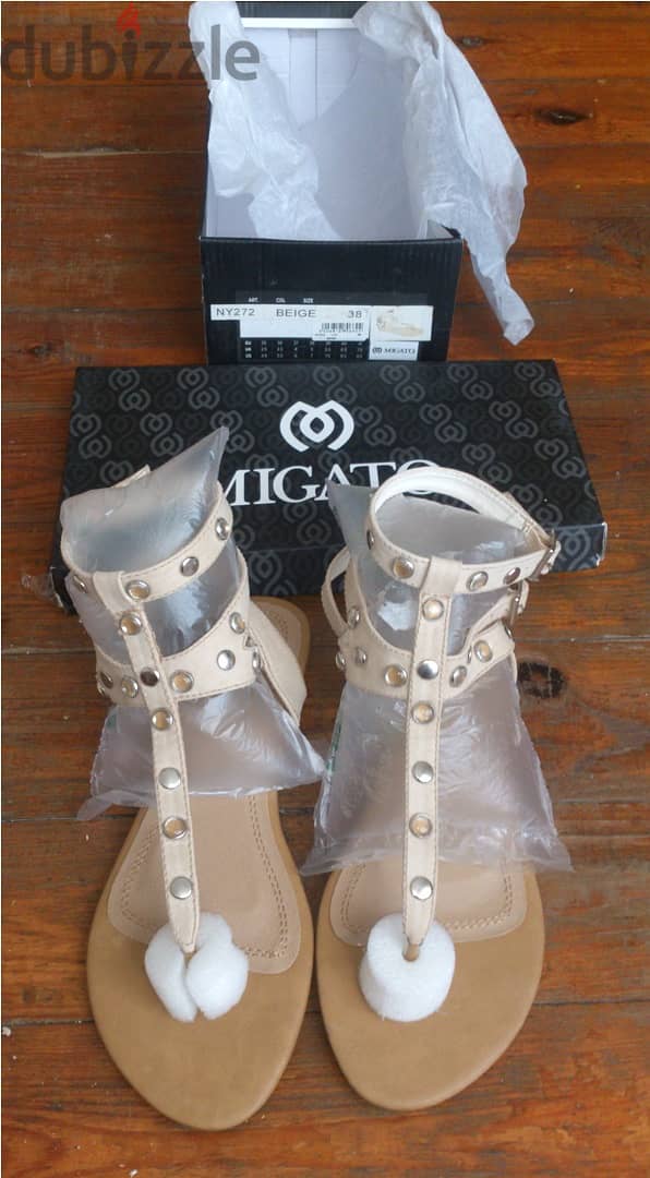 Migato Sandals (white) size 38  -  Migato Sandals (beige) size 38 13