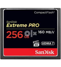 SanDisk 256GB Extreme Pro CompactFlash Memory Card (160MB/s) 0