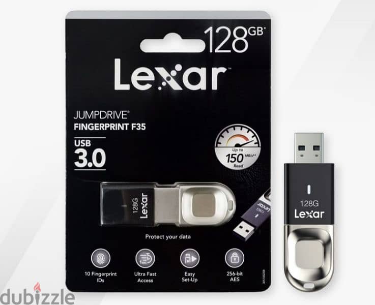 Lexar jump drive finger print 128gb 0