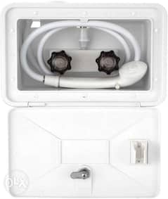 علبة دوش كاملة White RV Exterior Outdoor Shower Box Kit 0