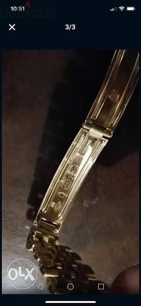 Tell Swiss made pure gold watch 18 kt and genuine gold Rolex wrap 2