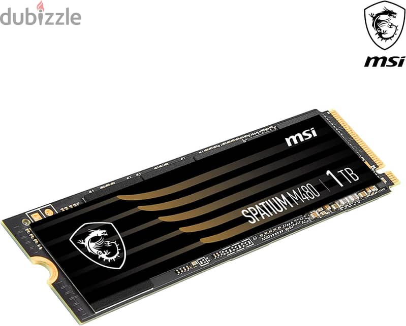 MSI SPATIUM M480 PCIe 4.0 NVMe M. 2 1TB Internal SSD PCIe Gen4 NVMe 4