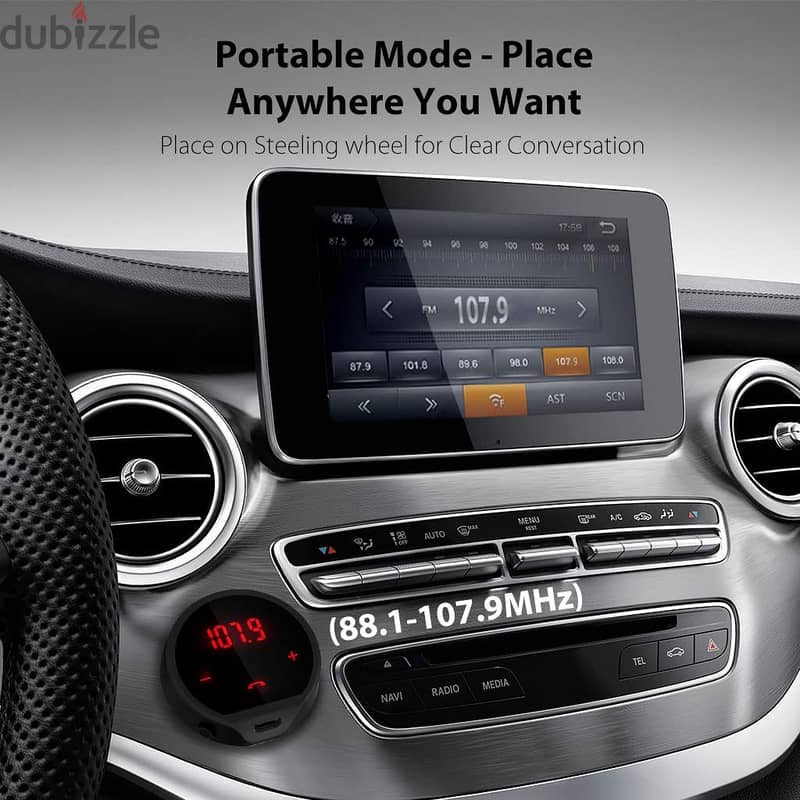 مشتراة من امريكا Bluetooth FM Transmiter for Car,Wireless Radio Adaptr 3