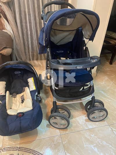 عربية أطفال + كرسى عربية استيراد الخارج ماركة  GRACO