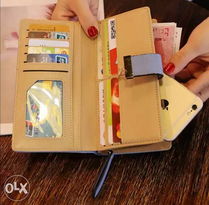 محفظة حريمي جلد صنع في تركيا Women's leather wallet made in Turkey 1