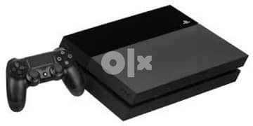 Ps4 console and two joysticks 0