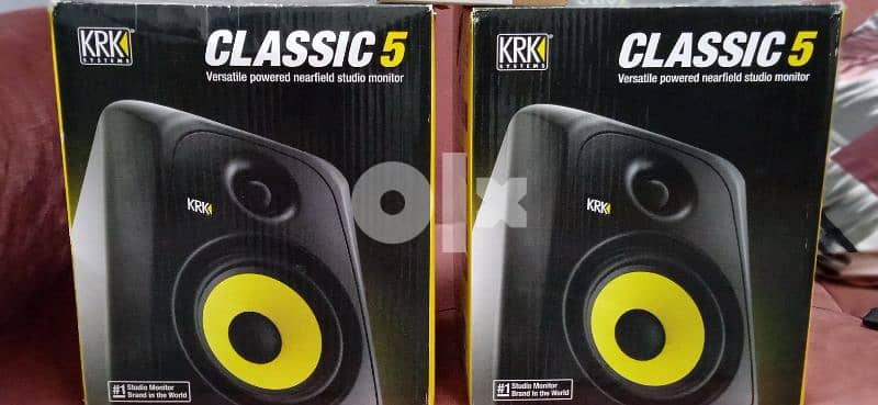 سماعات krk classic 5 انش لم يتم الاستعمال 0