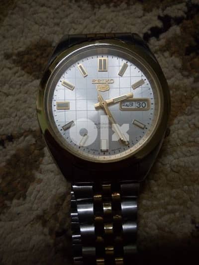ساعة seiko أوتوماتيك أصلية ظهر شفاف كلاسيك معدن