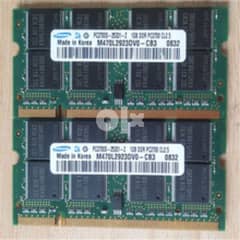رامات DDR1 لاب توب Kit قطعتين 512 / 1جيجا 0