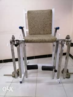 كرسي تقوية عضلات أمامية وخلفية علاج طبيعي او جيم 0