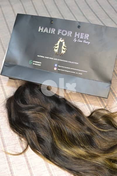 Hair wig / Hair for her shop باروكة شعر طبيعى لبنانى- ايمان يسرى 2